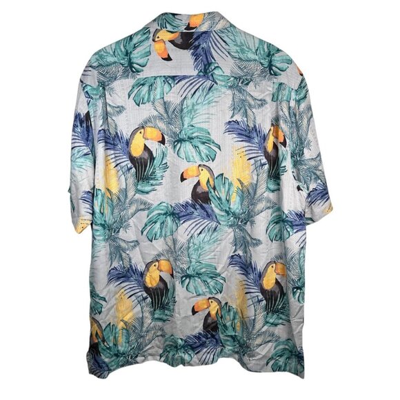 Caribbean Silk XL Men Hawaiian Tropical Shirt Cruise Vacation - Picture 2 of 6